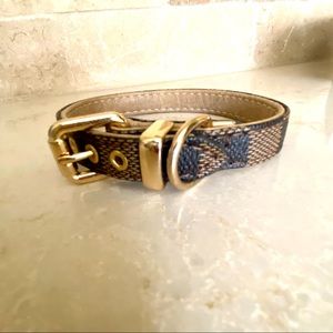 Dog Collar Checkered ; SMALL Dog (Never Used)